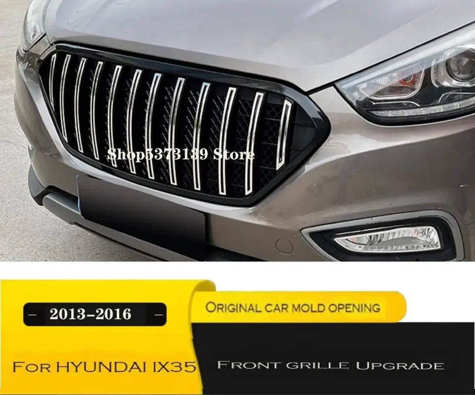 Pre Hyundai IX35 2013-2016 ABS s alebo bez svetiel predný grilový grilový mriežkový ráme