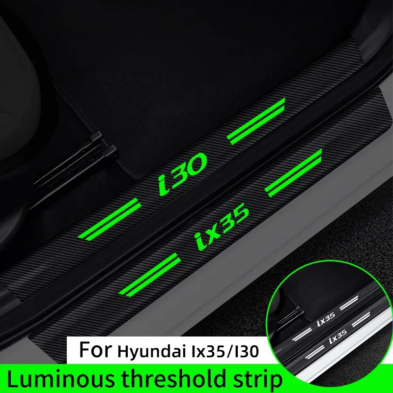 Pre Hyundai IX35 i30 Prahový prúžok automobilu Svetlo auta Automatické nálepky na ochranu pred dverami Automatické príslušenstvo