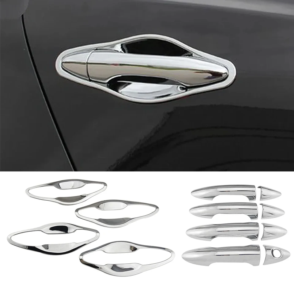 Pre Hyundai Solaris I25 Accent Verna 2011-2017 Styling automobilu Chrome Bočné dvere rukoväť a kryt misky na dvere 2013 2013 2014 2016