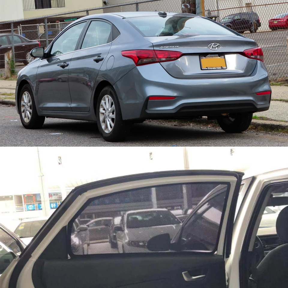 Pre Hyundai Verna Accent Sedan HC 2018-2022 Magnetické auto Sunshade predné čelné sklo Zadné bočné okno Zadné okno detský tieň
