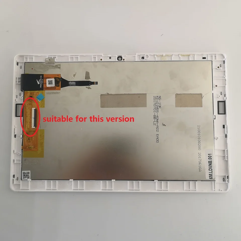 Pre ikoniu Acer One 10 B3-A40-K7JP A7001 B3-A40 LCD Display Monitor monitor dotykovej obrazovky Zostava snímača skla s rámom Small Scratch