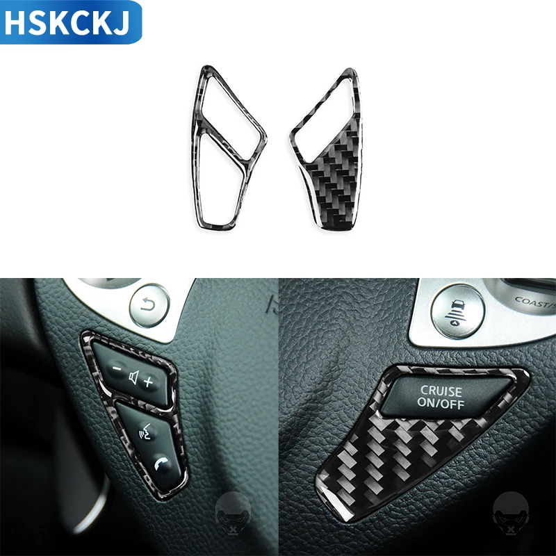 Pre Infiniti FX 2009 2010 2012 2012 2013 2013 Decorácie uhlíkových vlákien Tlačidlá na krytie nálepky na krytie automobilov