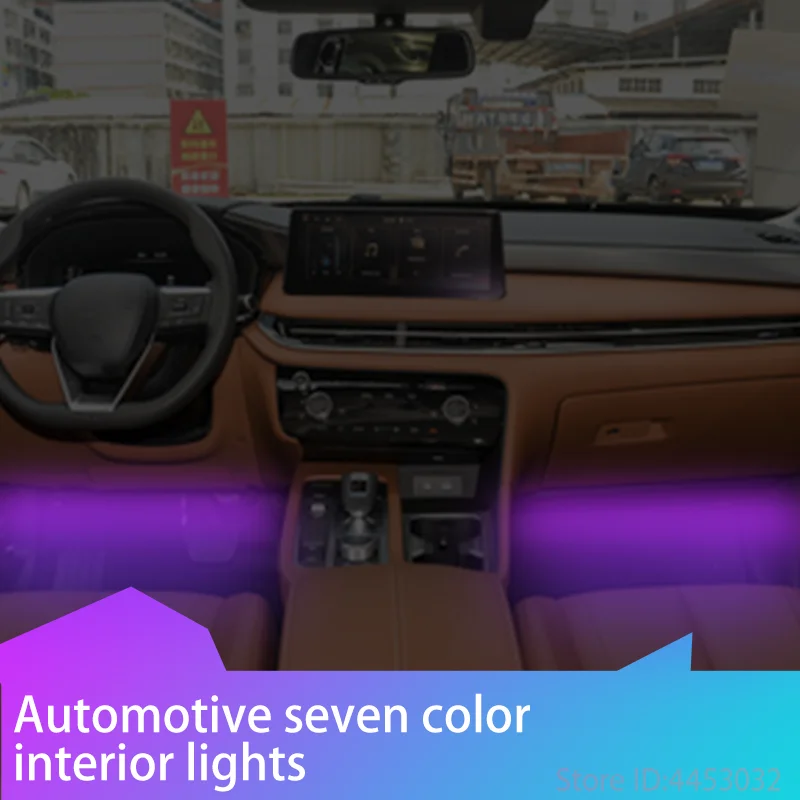 Pre Infiniti Q50 G37 FX35 Novo vylepšená LED RGB Car Foot Light Light s USB neónová nálada osvetlenie podsvietenia App