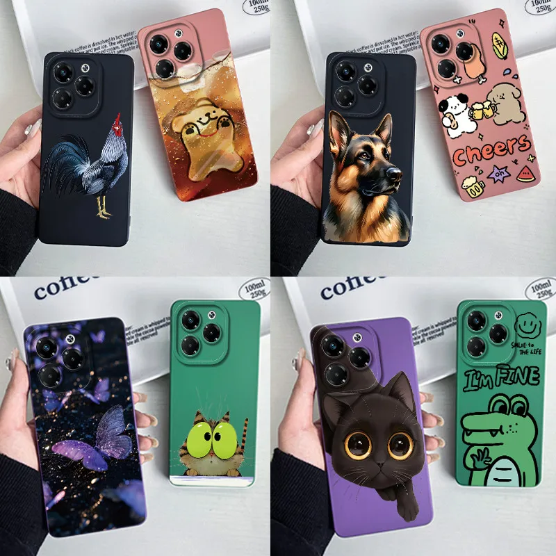 Pre Infinix Note 40x 5G x6838 Poznámka 40 5G x6851 x6852 Funda Funda Soft Silikone Puzdro