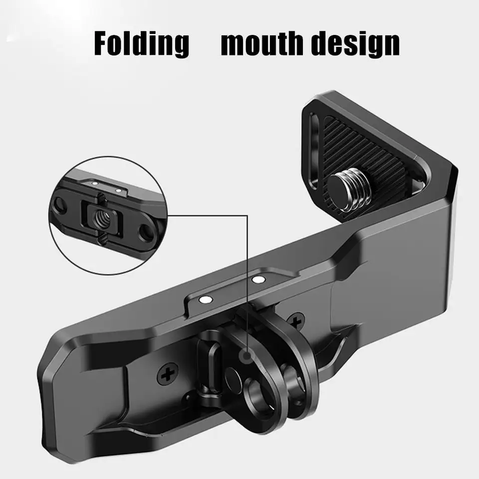 Pre insta360 x4/x3 magnetický kovový stojan vodorovné doplnky v tvare L v tvare hliníka Montážna držiak na streľbu na streľbu Al D5S7