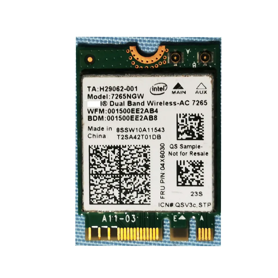 Pre Intel 7265AC 2,4 GHz 7265 NGW 5 802.11ac WiFi 867M BT Bluetooth 4.0 karta 04x6030 pre Thinkpad L450 T450 X250 T550