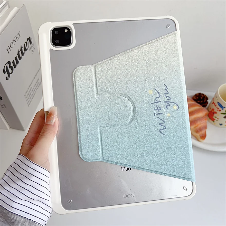 Pre iPad Air 11 2024 puzdro PU PU kožený nárazový kryt s funkciou automatického spánku/prebudenie