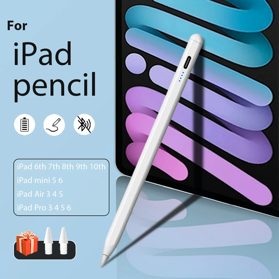 Pre iPad ceruzka extra dlhá pohotovostná pohotovosť Apple ceruzka tablet stylus s magnetickou adsorpciou iPad ceruzka tablet Tablet Accessory Touch prepínač