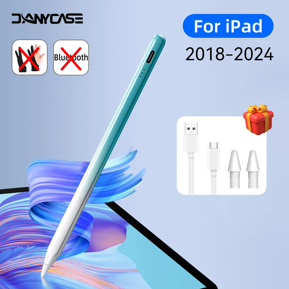 Pre iPad Pencil Pro 2024 AIR 6 M2 M4 Stylus pero s odmietnutím dlane pre iPad Pro 11 12,9 7/8/19/10.
