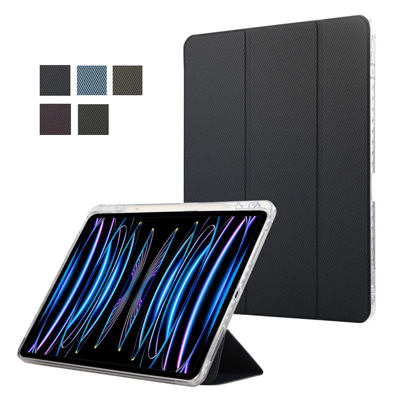 Pre iPad Pro 2024 m4 puzdro Acryl Acryl Hard Back Cover pre fond iPad Pro 13 11 palca 2024 puzdro s držiteľom ceruzky