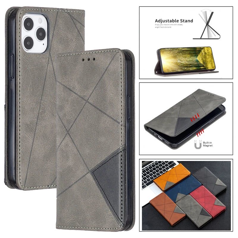 Pre iPhone 13Pro SE 2022 Fundas Leather Phone Palet Pase pre iPhone 14 13 12 Mini 11 Pro SE2 XR 6 7 8 Plus xs Max Magnetic Case Case