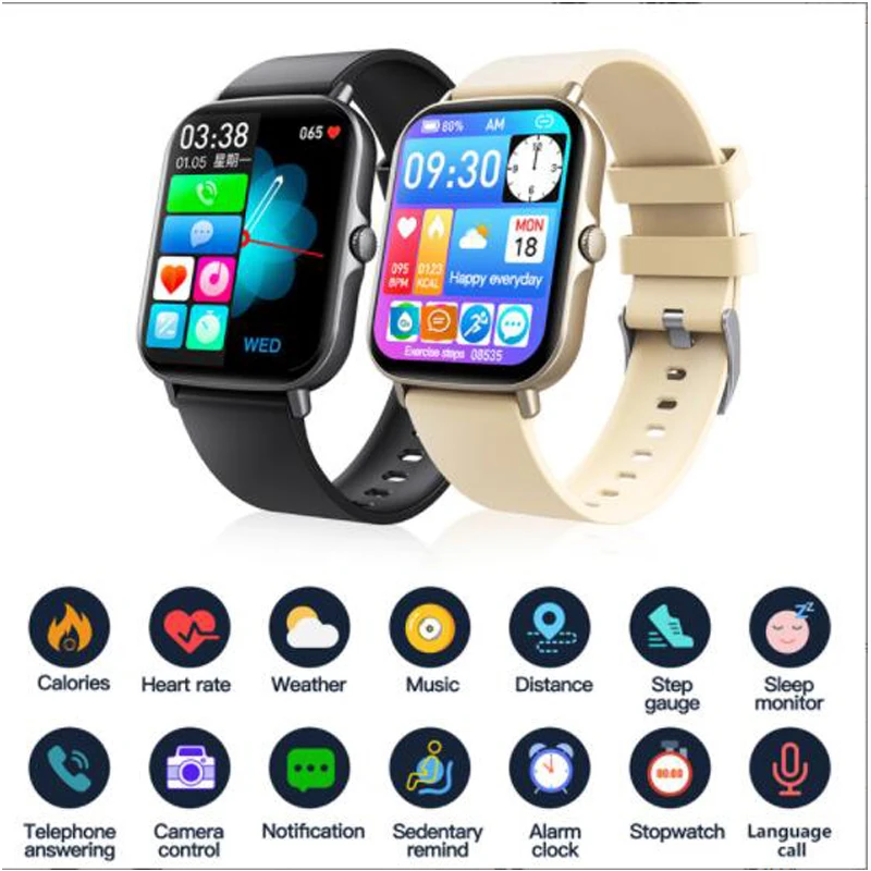pre iPhone 15 Pro Max 14 15 plus 13 12 Smart Watch Krvný tlak nepremokavý srdcový frekvencia Smartwatch Monitor Monitor Fitness Sport Watches