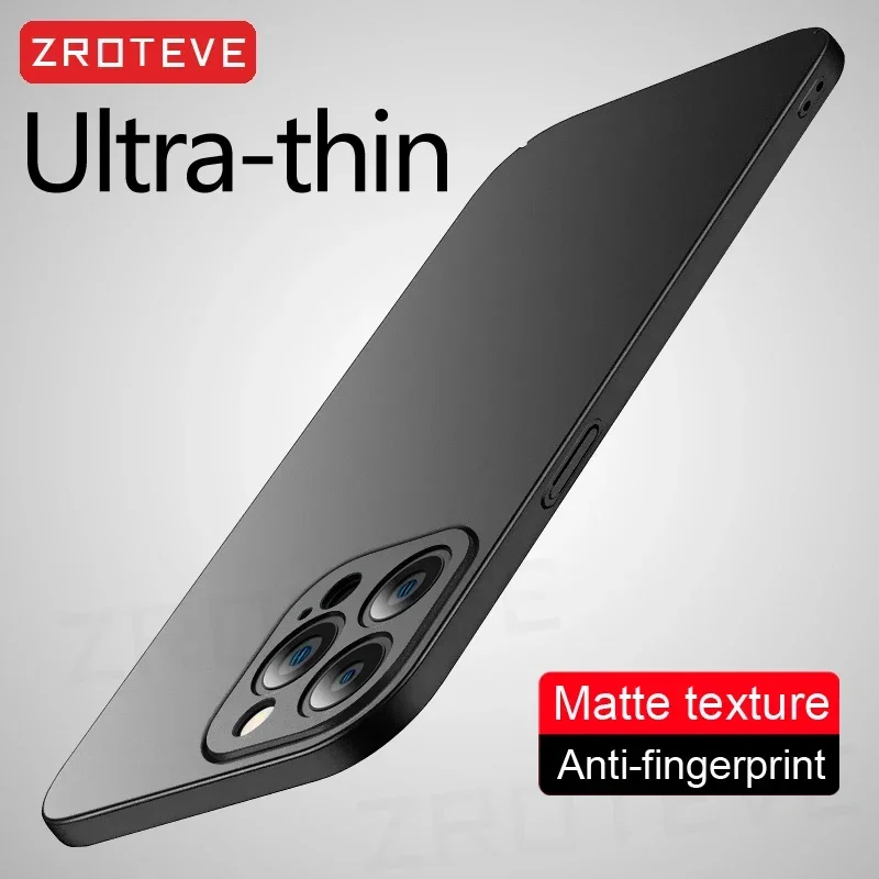 Pre iPhone 16 15 14 11 12 13 Pro Max Zroteve Luxury Slim Matte Hard PC kryt pre iPhone16 Plus iPhone13 Mini SE 2020 Pase Puzdro