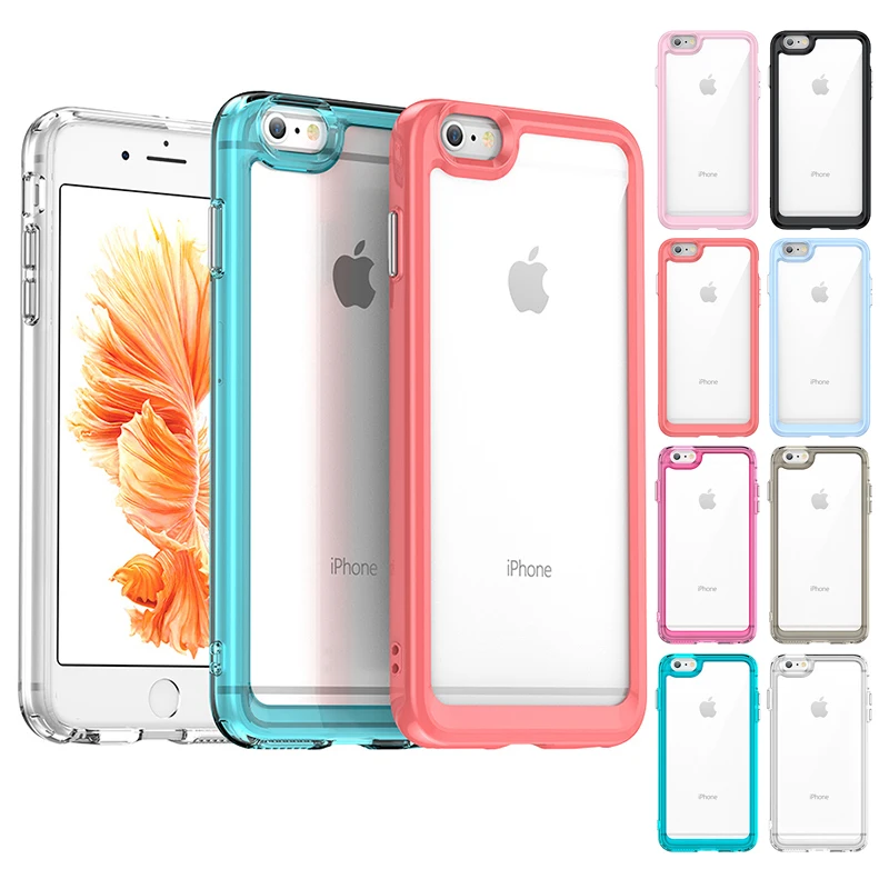 Pre iPhone 6s Plus puzdro iPhone 11 13 12 14 Pro Max 7 8 SE 6 7 8 6S Plus nárazový priehľadný obal iPhone 6s plus priehľadné puzdro