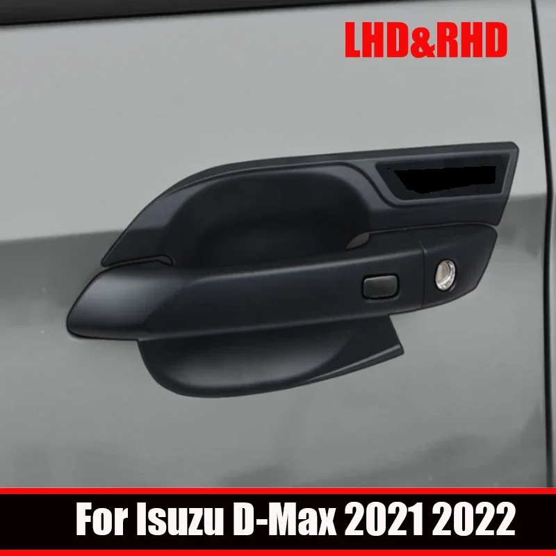 Pre Isuzu D-Max DMAX 2021 2022 2023 ABS ABS uhlíkovi bočné dvere rukoväte kľučky obrusu obkladov dvere misky Príslušenstvo nálepky