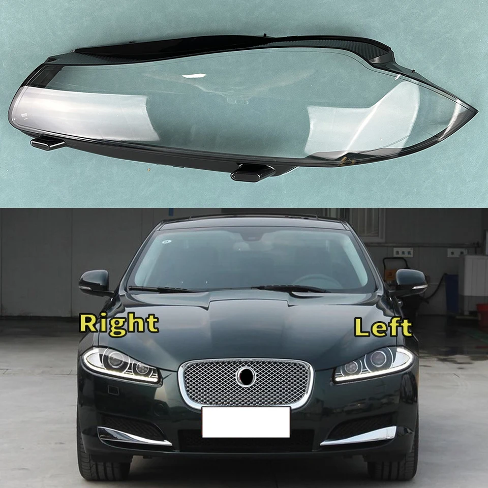 Pre Jaguar XF XFL 2012-2015 Automobilový kryt objektívu Automatické pláštenie svetlometový svetlomet Lampsade sklenené svetlo svetlo svetlo Light Cover Light