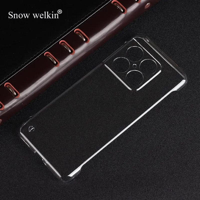 Pre jedného plus 11 tvrdých plastových kryštálových bezrámových puzdier pre OnePlus Ace Racing 11 10T 10R 10 9R 9 8 8T 7 7T Pro Clear PC Case Case