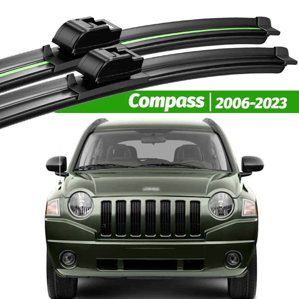 Pre Jeep Compass MK MP 2006-2023 2ks predné čepeľové čepele čepele 2007 2013 2015 2019 2020 2021
