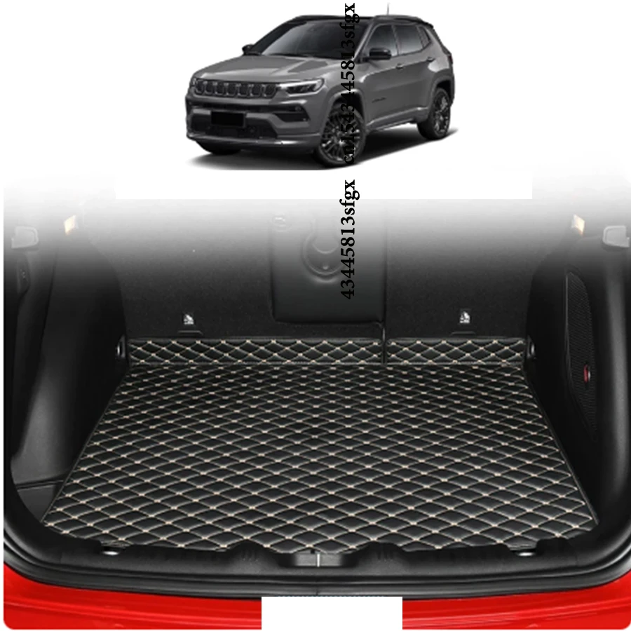 Pre Jeep Compass MP552 2017-2025 Customer Car Trunk Main Rat Mat vodotesný proti škrabaneckým nekriptom ochrany krytu Interné automatické príslušenstvo