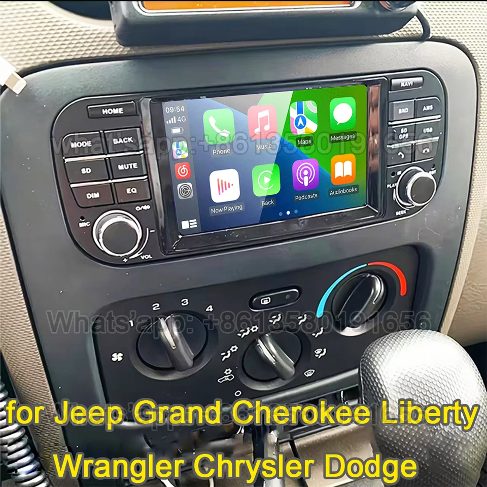 Pre Jeep Grand Cherokee Liberty Wrangler Chrysler Dodge 1999 2000 2001 2002 2003 2004 2005 2006 2007 2007 Multimediálny rozhlasový hráč CAR