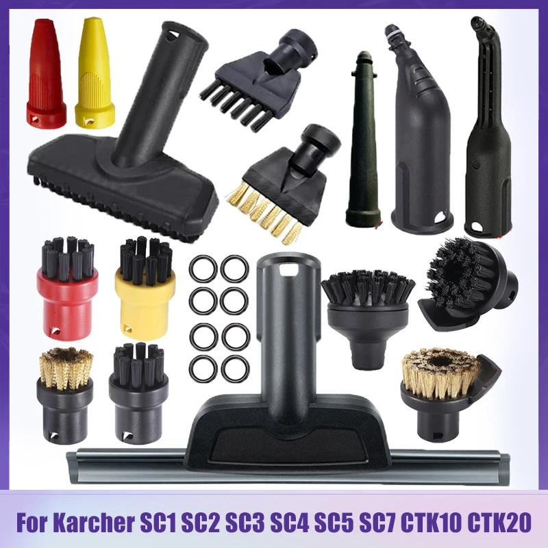 Pre Karcher SC1 SC2 SC3 SC3 SC4 SC5 SC7 SC7 CTK10 CTK20 ručné parné vysávače dielov Časti kefou Hlava Výmena dýzy