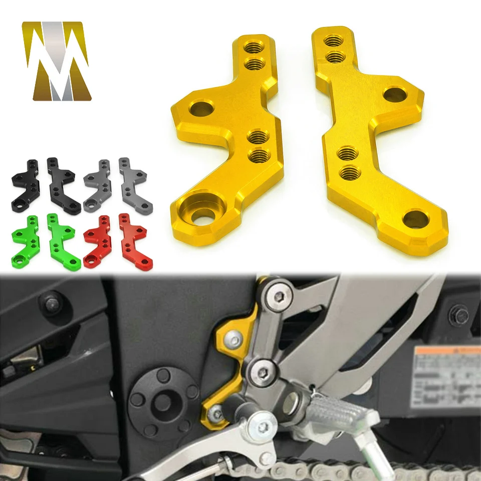 Pre Kawasaki Ninja 250 Ninja 300 2013-2018 ZX-300R Z250 Z300 Motocyklové príslušenstvo zadné zadné základné nohy kolíky CNC CNC hliníkový hliník