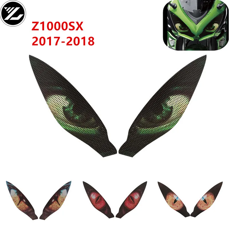 Pre Kawasaki Ninja Z1000 Z1000SX 2017 2018 2018 Motocyklové príslušenstvo Ochrana Svietiteľa Svietiky na očné teleso Nálepka na telo