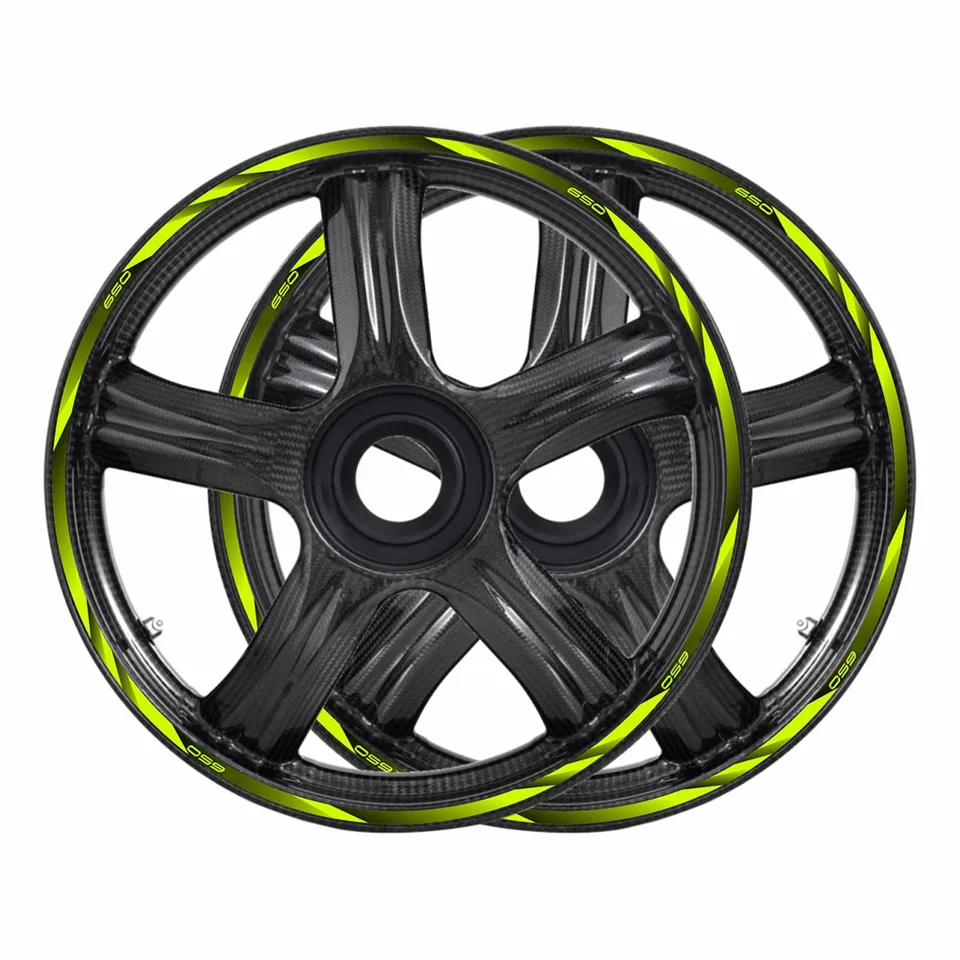 Pre Kawasaki Ninja Z250 EX250 Z650 EX650 Ninja Motocykel 17 palcov predného zadného zadného nálepky Hub Nepremokavé reflexné nálepky na ráfiky