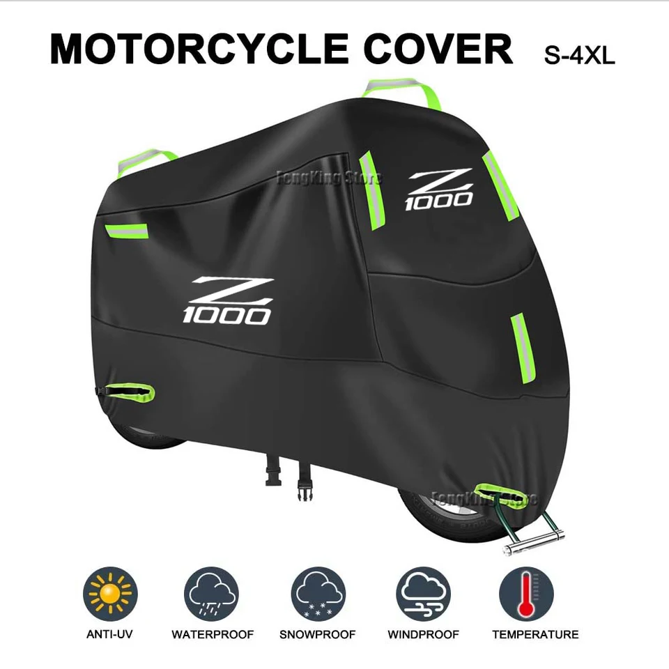 Pre Kawasaki Z 1000SX Z1000 SX s motocyklom Z1000SX Cover Cover Witerproof Outdoor Secootter UV Protector Rain Cover Rain Cover