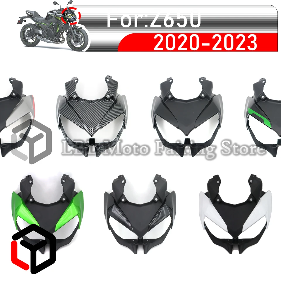 Pre Kawasaki Z 650 Z650 2020 2021 2022 predný horný nosový kapotážový kryt obalu predná tvár pre prednú tvár pre Kawasaki Z650 Z 650