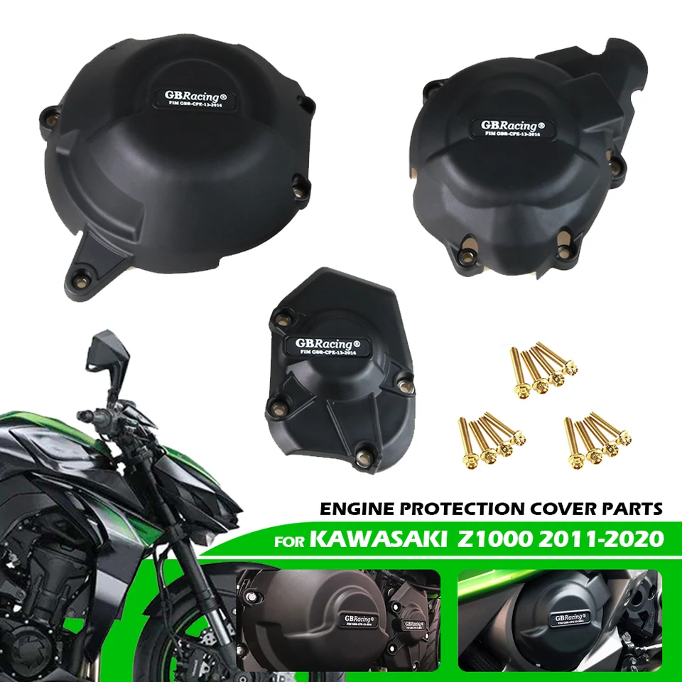 Pre Kawasaki Z1000 Z1000SX Ninja 1000SX VERSYS 1000 Poťahy motora Ochranné motocykle Motorové krytie ochrany prípadu GB Racing