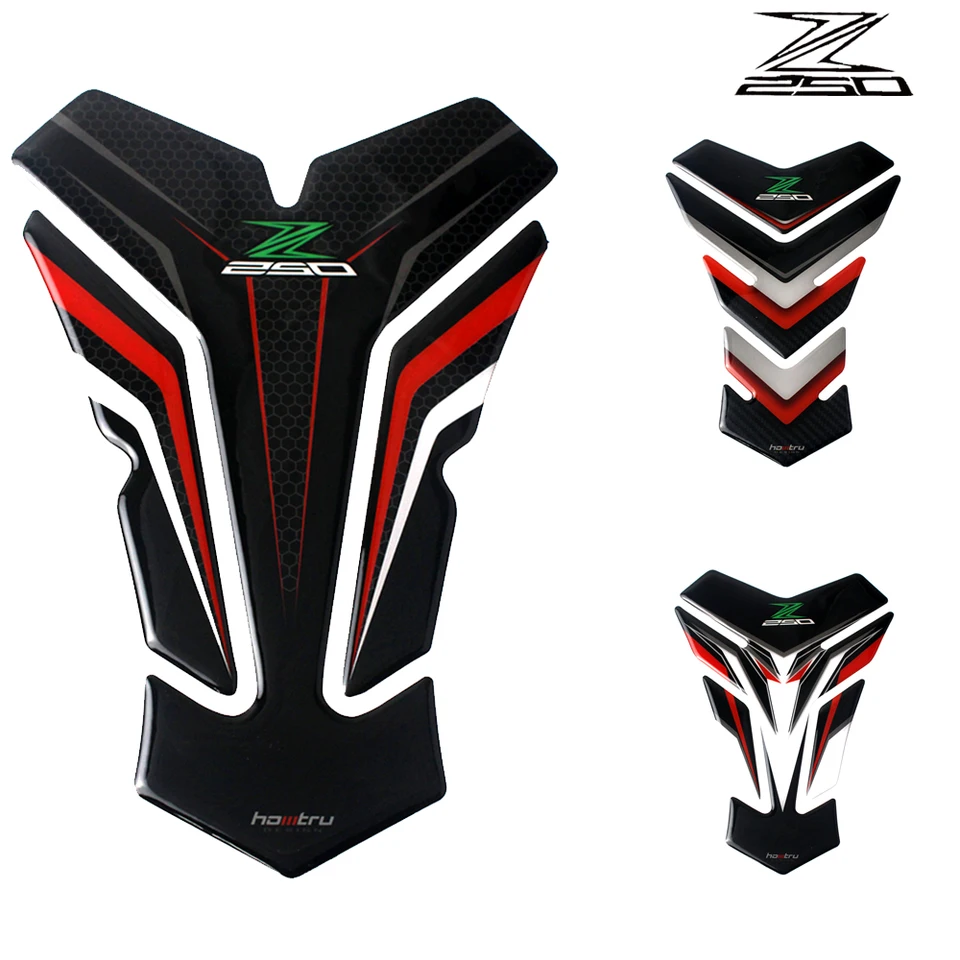 Pre Kawasaki Z1000 Z900 Z800 Z650 Z400 Z250 3D uhlíkové vlákno palivové podložky Palkovisko Slepa