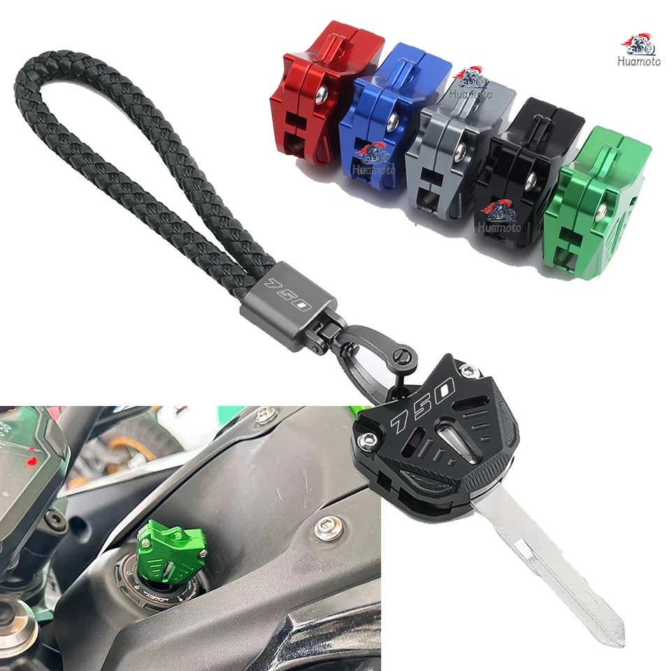 Pre Kawasaki Z750 Z 750 2005-2022 Kľúčový kruhový kryt kľúča Kľúčenka Kľúčenka Motocyklové príslušenstvo CNC Kľúč na ochranu krytu HORKÁ HOROK