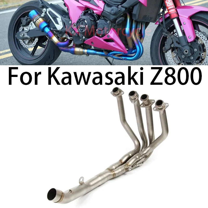 Pre kawasaki Z800 Motocykel Výfuk predného potrubia Middle Link Connect rúrka lakťová skúmavka skúter pitbike úniky moto