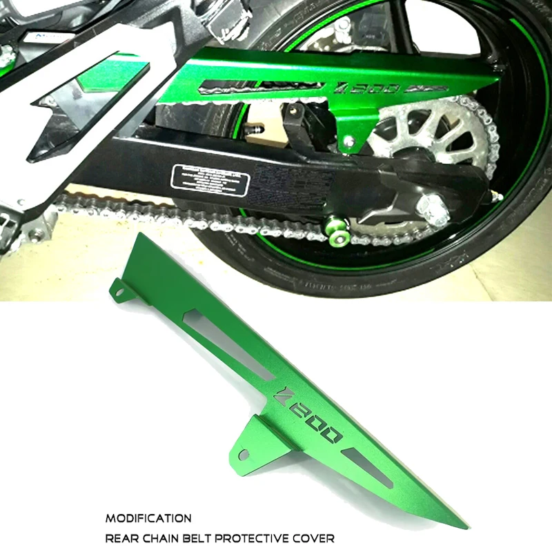 Pre Kawasaki Z800 Z 800 Motocykel hliníkový reťazový kryt kryt zadného reťazca Guard Modified Parts 2013 2014 2015 2016, reťazový kryt