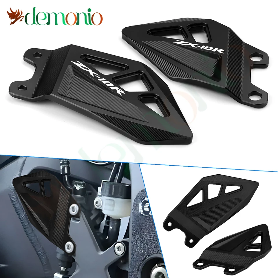 Pre Kawasaki ZX-10R ZX10-RR ZX10R ZX10RR Motocyklové príslušenstvo Footrest Guard Ozdobil pedál Pedál 2021 2022 2023