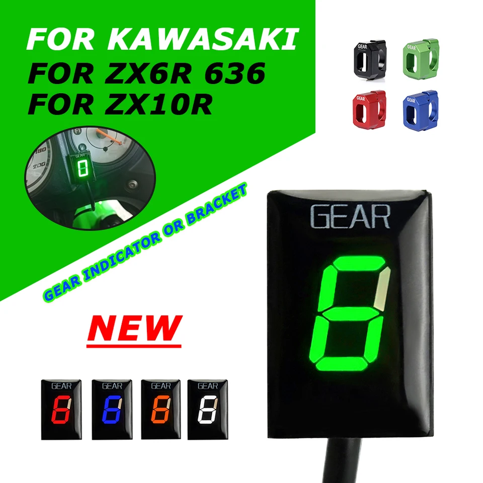 Pre Kawasaki ZX 6R ZX 10R ZX6R 636 ZX10R Motorcycle Príslušenstvo prevodové zariadenie Indikátor prevodového počítača Zobrazenie SPRÁCOVÉH