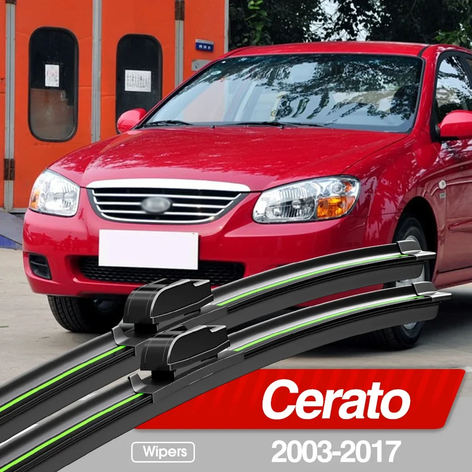 Pre Kia Cerato 2003-2017 Čepele predného čelného skla 2X Doplnky okien čelného skla 2004 2006 2010 2012 2012 2014 2015 2015 2016