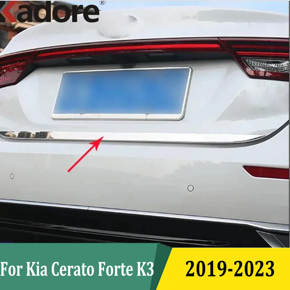 Pre Kia Cerato Forte K3 2019 2020 2021 2022 2023 Zadný kmeň veko TRICK TRISK TACHTAGE Strip Automobilové príslušenstvo Nerezová oceľ