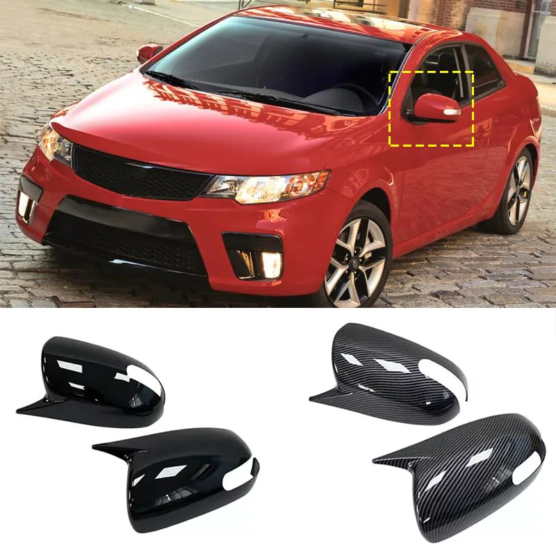 Pre Kia K3 Cerato Forte 2009 2010 2012 2012 2012 2 Kusy ABS Materiál pre ochranný kryt spätného zrkadla auta