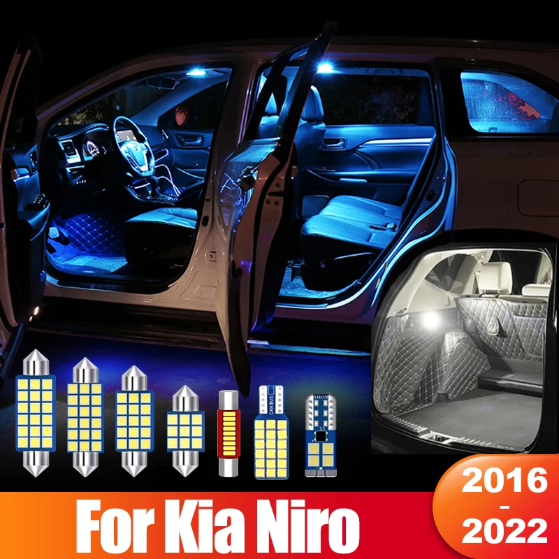Pre KIA NIRO 2016 2017 2018 2019 2020 2021 2022 NIRO EV Auto LED žiarovka Interiér Čítanie lampa Vanity Mirror Trunk Light Doplnky