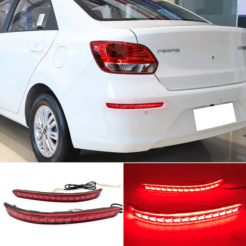 Pre Kia Pegas Soluto 2017 2018 2019 2020 2021 2022 2023 LED LED zadné nárazník Svetlo Zadná hmlová žiarovka Turn Signal Signál Reflektor svetla