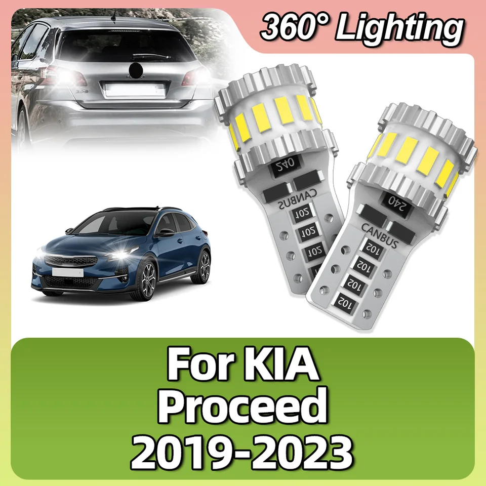 Pre Kia Procase 2019 2020 2021 2022 2023 W5W T10 LED žiarovka Canbus 6000K 194 168 Čítanie automobilov Mapa Dome Parking Lights Lights Lights