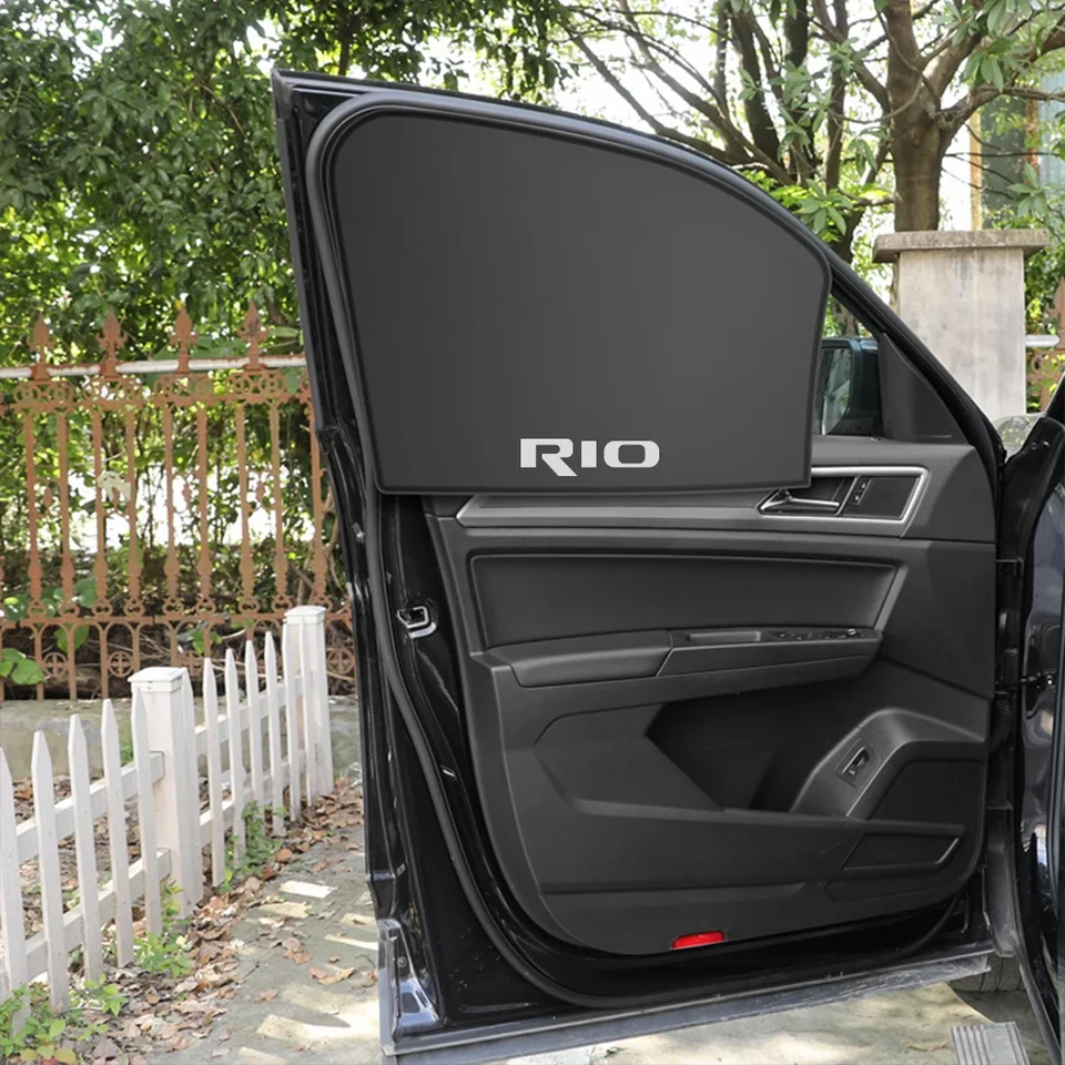 Pre KIA Rio 3 4 K2 K3 X-Line Accessories Magnetické auto Sunshade Cover Sunshade Cover Anti-UV Auto predné zadné zadné čierne slnko