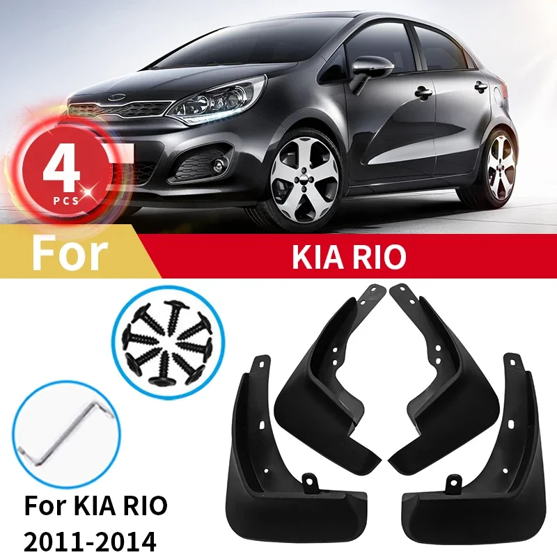 Pre KIA Rio 3 UB 2012 2013 2014 2015 2016 Ruský model K2 bahenné klapky bahenné klapky Splash Guards Mudguards predné zadné kolesá blatníka