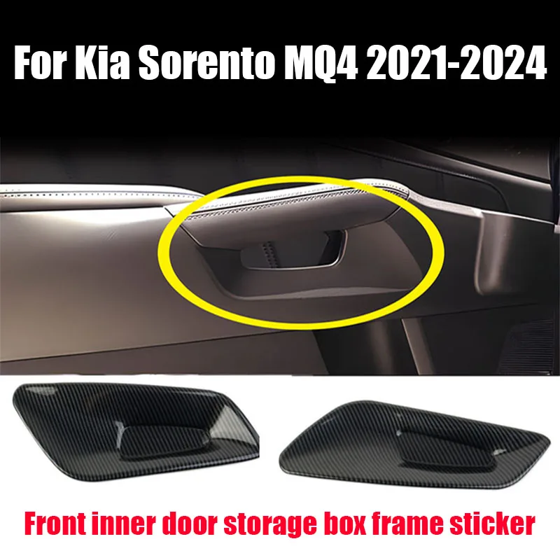 Pre KIA Sorento MQ4 2021 2022 2023 2024 Predné interiérové ​​úložné skrinky Ráme nálepky Interiérové ​​modifikácie Časti