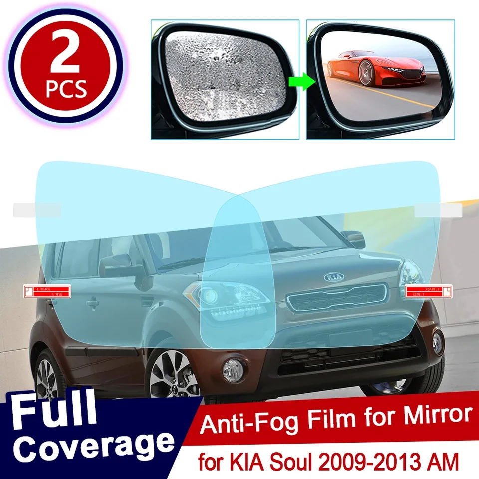 pre Kia Soul 2009 2010 2011 2012 2013 AM úplný obal Anti Fog Film Regas Mirror Rainproof Clear Anti-Fog Films