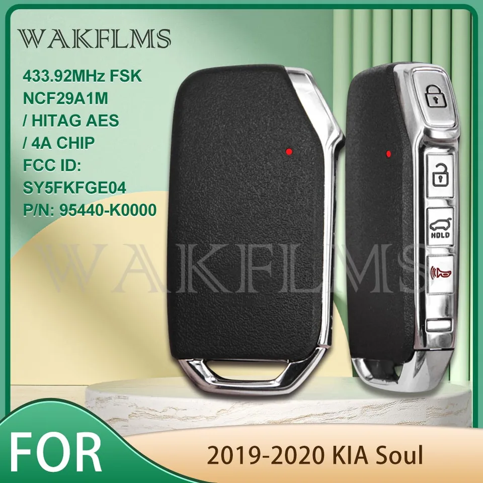 Pre Kia Soul 2019 2020 2021 433.92MHz Hitag AES 4A Chip Smart Car Diaľkový automobil Kľúč FCC ID: SY5FKFGE04 P/N: 95440-K0000