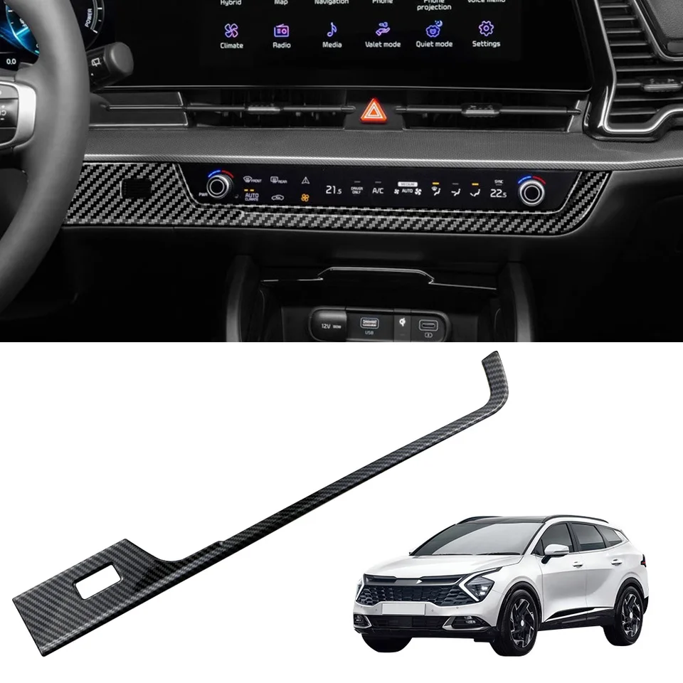 Pre KIA Sportage NQ5 5 2022 2023 2024 Klimatizácia AC Switch Panel Panel Cover Cover Sticker Decoration Interiér Doplnky