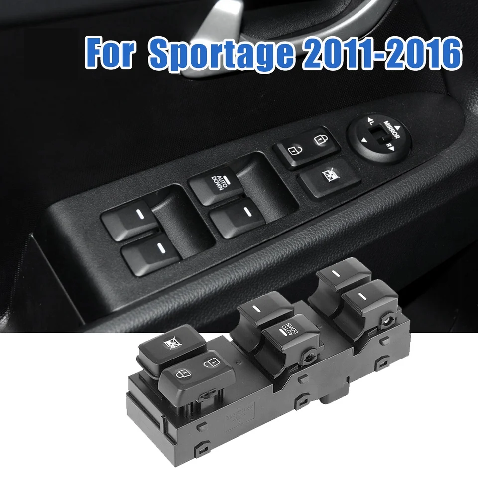 Pre Kia Sportage R 2011-2016 Spínač riadenia výťahu Master Window Dvír